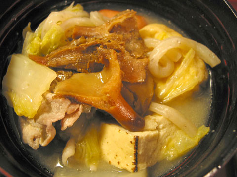 山菜味噌鍋